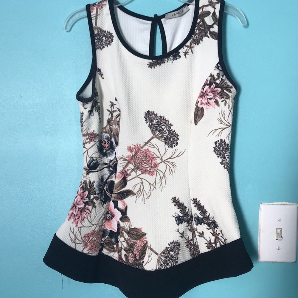 Floral Peplum blouse
